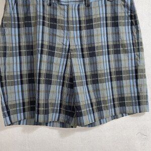 PATAGONIA Plaid Organic‎ Cotton Blend Seersucker Shorts Men's Sz 40